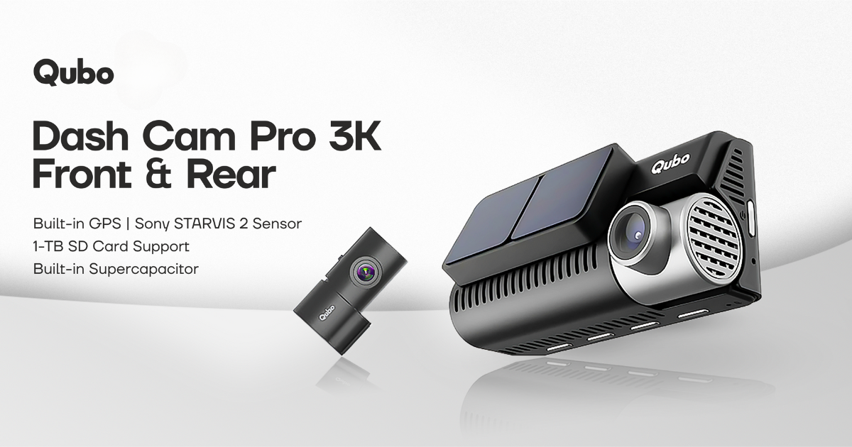 Qubo 3K Dash Camera for Car