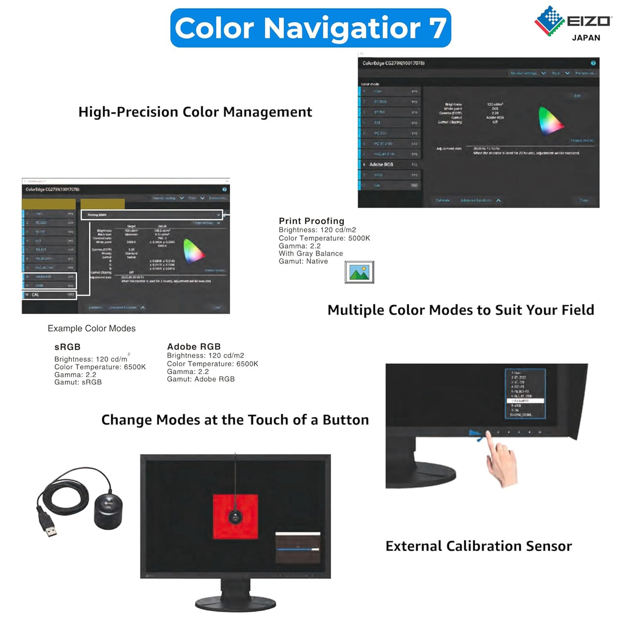 EIZO ColorEdge CS2400R 24.1 Inch (61.1 cm) IPS, 1920 x 1200