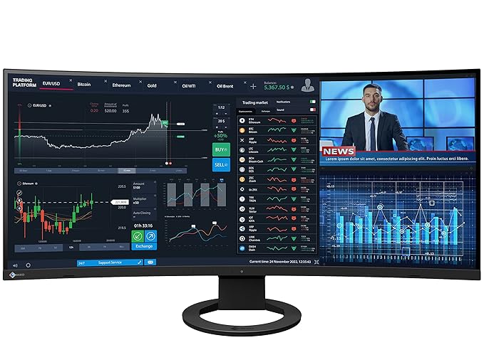 EIZO FlexScan EV3895 37.5" Curved Ultrawide Monitor