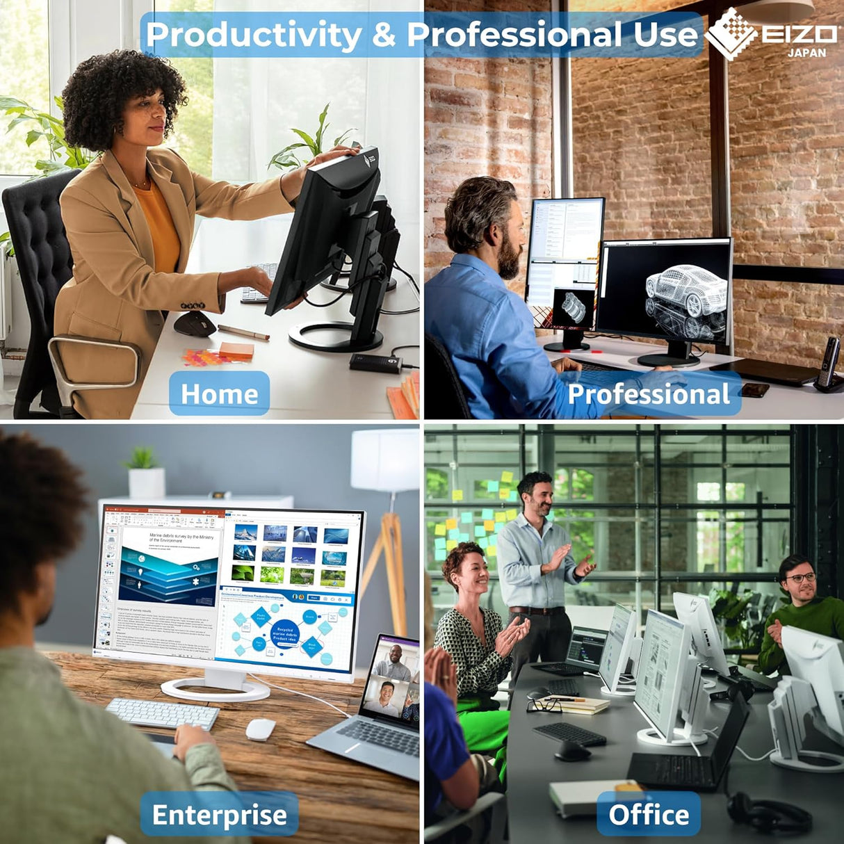 EIZO Flexscan EV2740X 27-Inch 4K UHD Professional Monitor