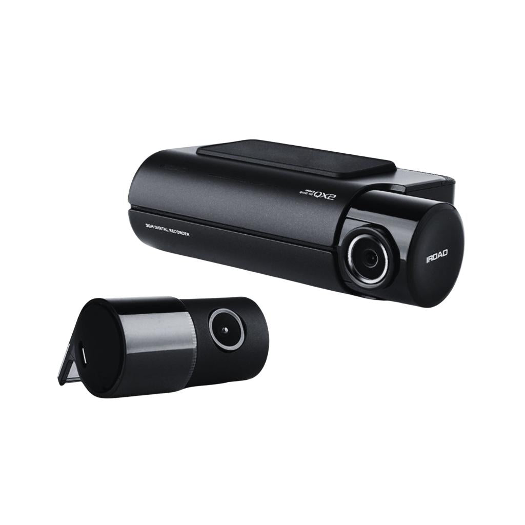IROAD QX2 Dash Cam featuring Hyper Lapse-4X efficiency recording, offering smooth, fast-forward video playback.