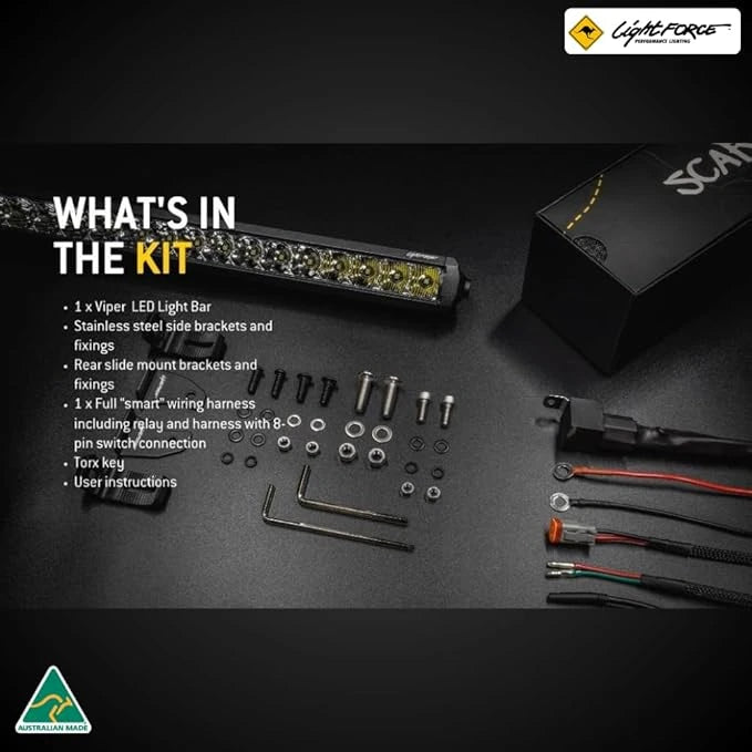 Back view of Lightforce 6" Viper fog light mounted on a vehicle.