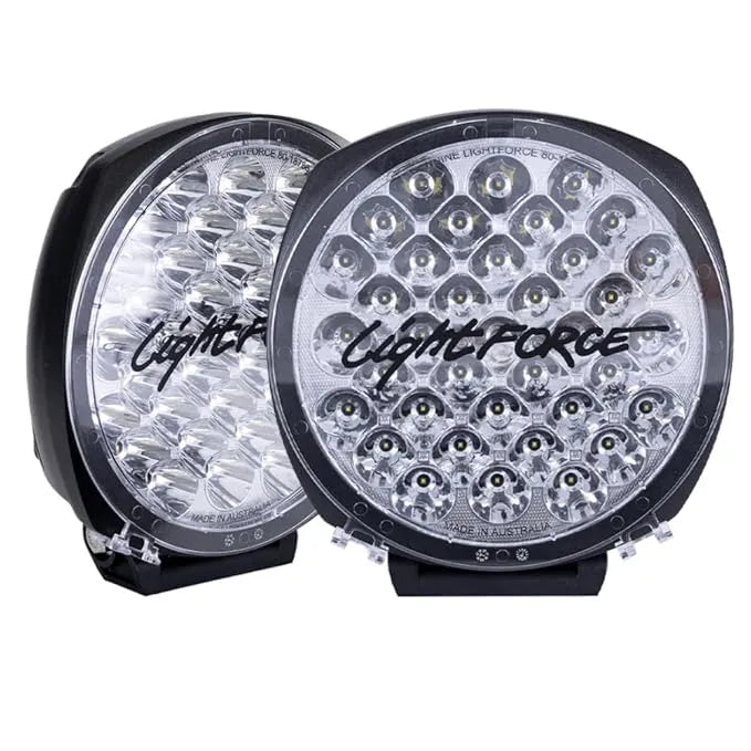 "Lightforce 6-inch Genesis LED driving light, offering exceptional brightness and durability for off-road and long-distance illumination."