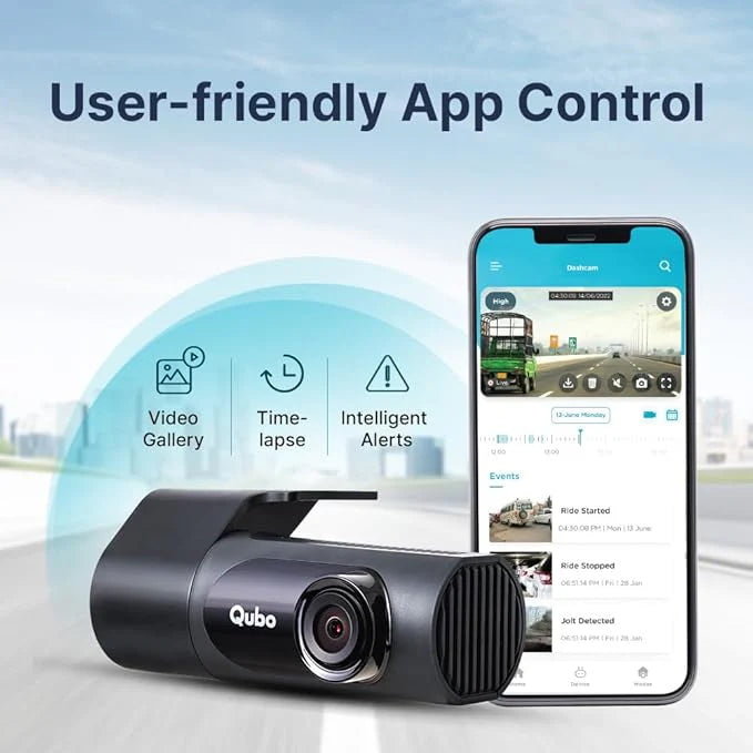 Qubo Car DashCam Pro X 3MP 1296p