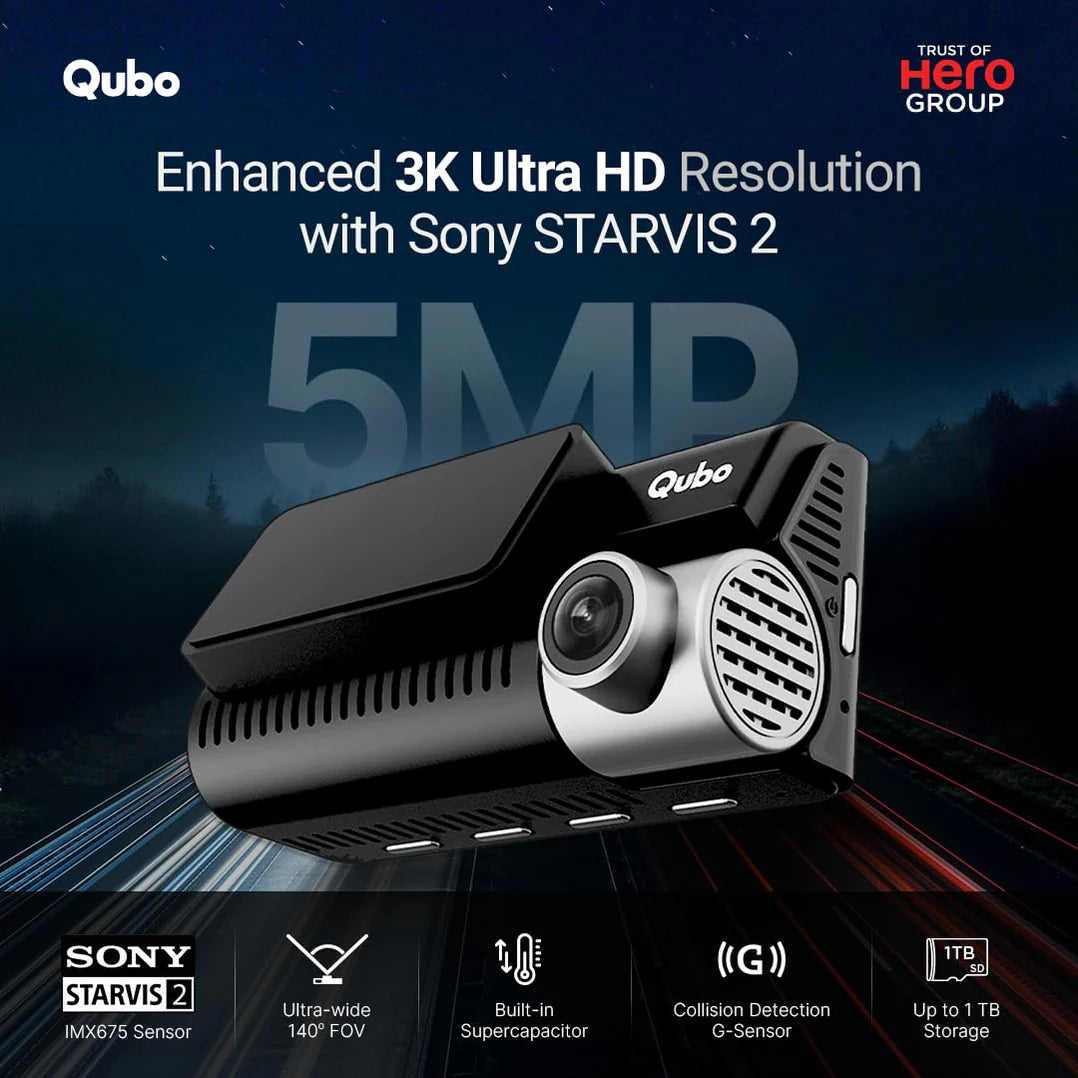 Qubo Car DashCam Pro 3K_
