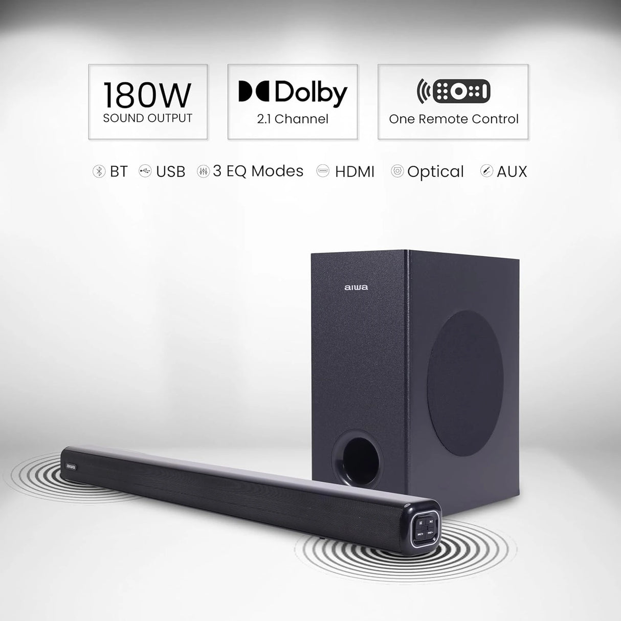 Soundbar with Bluetooth Kabuki - AW-SSB180 (Black)