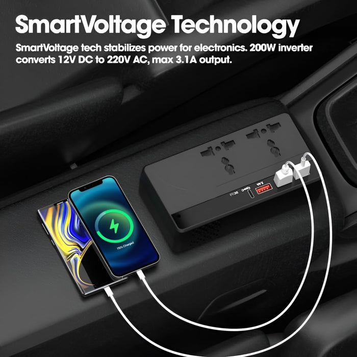 VAHAN_VUE_Car_Power_InverterLaptop_Charger_with_3