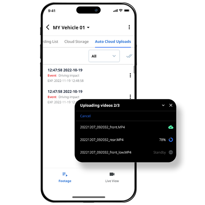 CLOUD – Auto Event Upload