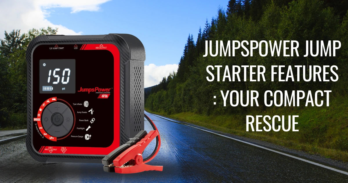 Jumpspower Jump Starter Features : Your Compact Rescue