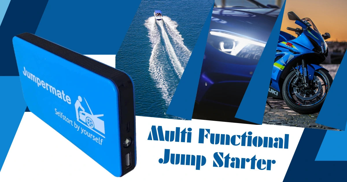 Portable 12V Power: JUMPERMATE Jump Starter & LED Light