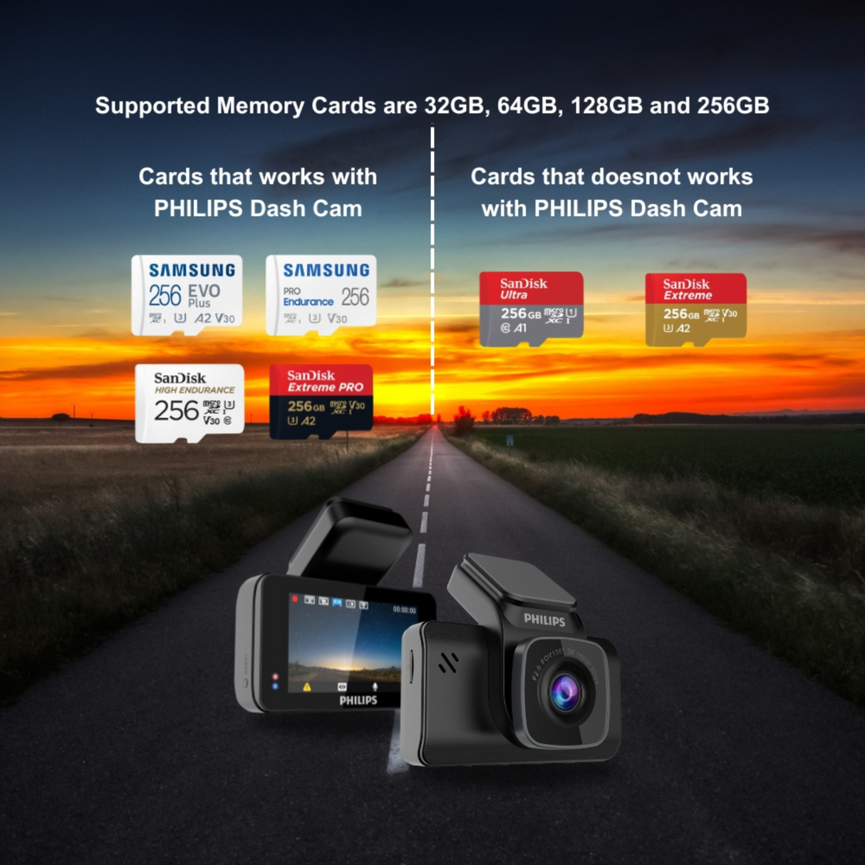 PHILIPS Gosure 5101 dash cam for car