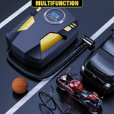 Vahanvue Car Tyre Inflator Air Compressor with Auto Stop and LED Light 12V