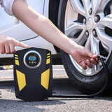 Vahanvue Car Tyre Inflator Air Compressor with Auto Stop and LED Light 12V