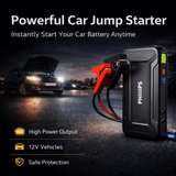 PHILIPS Jump Starter for Car Battery 12V/600A Vehicles, 9900mAH