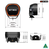 STEDI Type-X™ EVO MINI 4 Inch LED Driving Lights (pair)