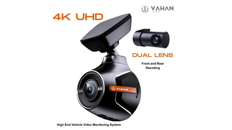 VAHAN VUE 4K Dash Camera UHD 2560P 8MP 140° Wide Angle Night Vision