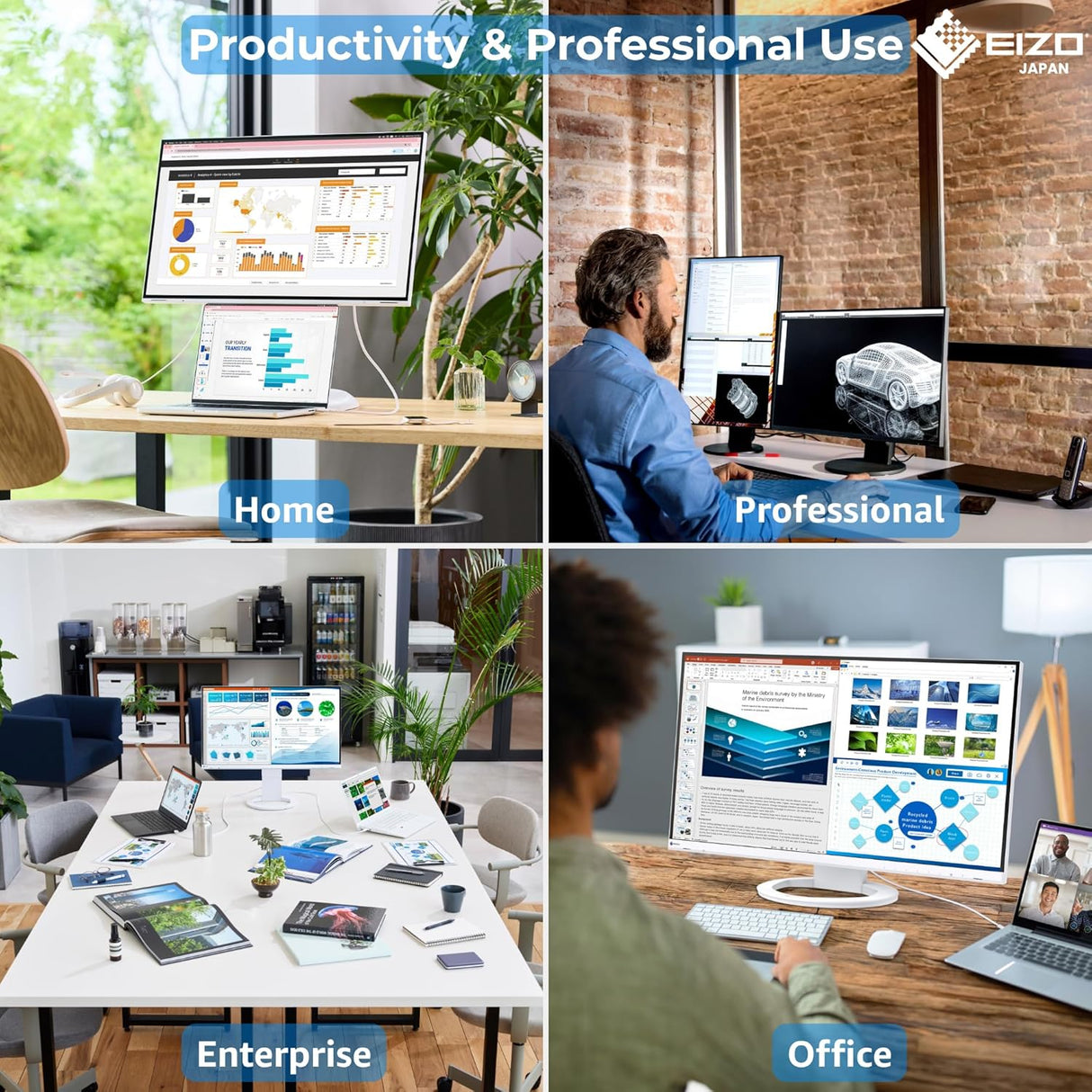 EIZO FlexScan EV2360 22.5" IPS Office Monitor