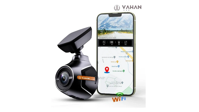 VAHAN VUE 4K Dash Camera UHD 2560P 8MP 140° Wide Angle Night Vision