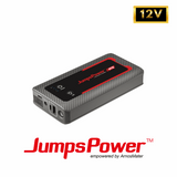 JumpsPower battery pack with 12V label on a white background