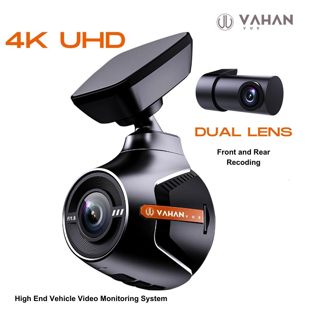 VAHAN VUE 4K Dash Camera UHD 2560P 8MP 140° Wide Angle Night Vision