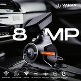 VAHAN VUE 4K Dash Camera UHD 2560P 8MP 140° Wide Angle Night Vision