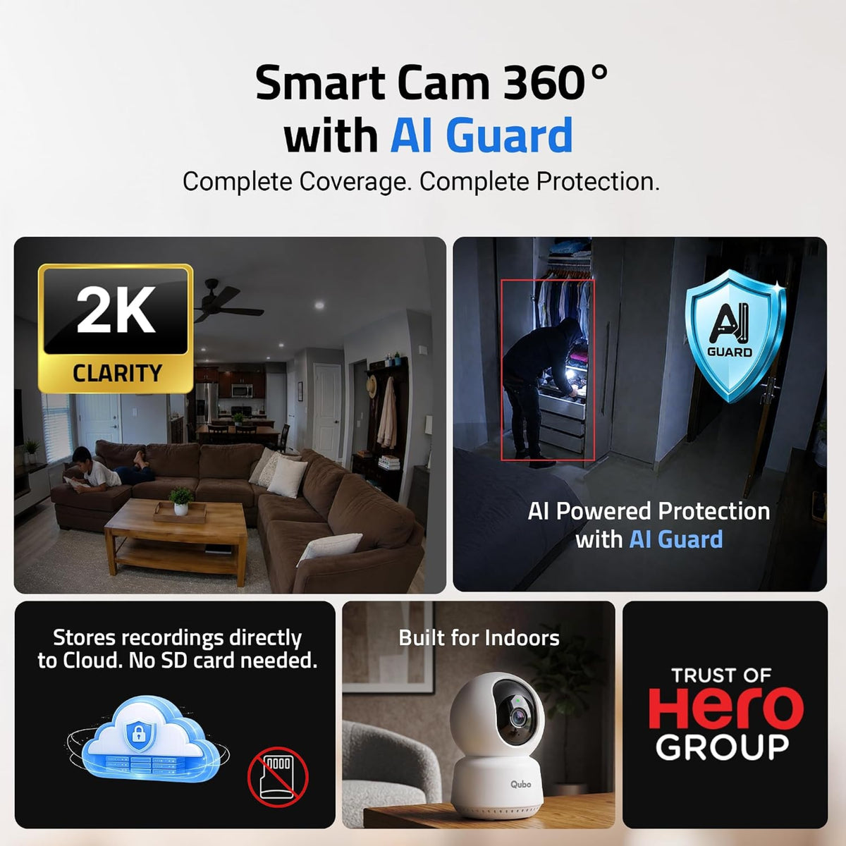Qubo Smart Cam 360° 3MP