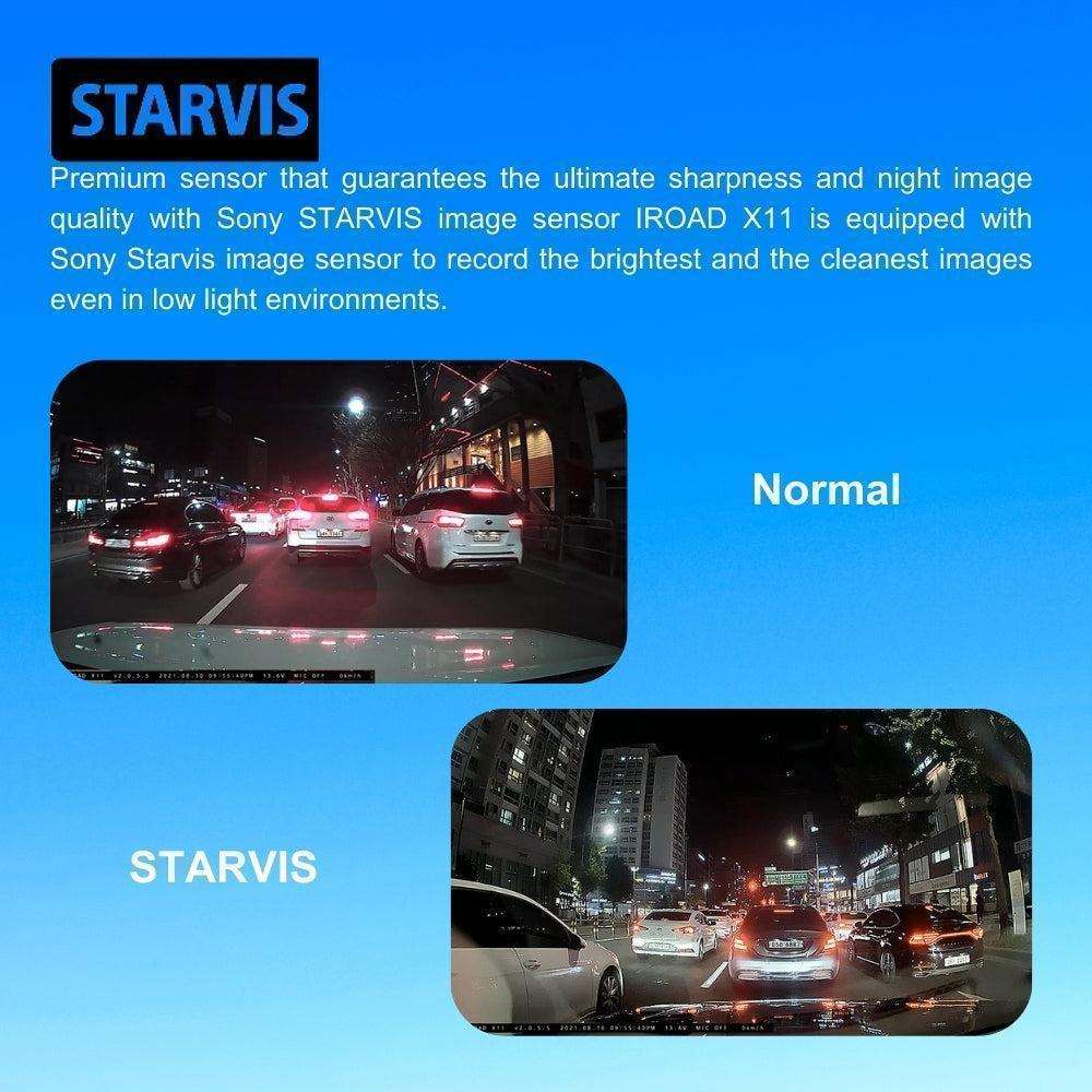 IROAD X11 Cloud Dash Cam – Time Lapse feature to capture extended footage and store it in a compact format.