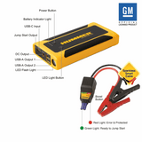 Portable Hummer HX Jump Starter for emergency situations, featuring a rugged, high-performance design.