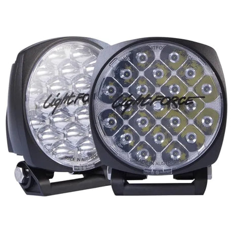 "High-performance fog lights installed on a vehicle for enhanced visibility"
