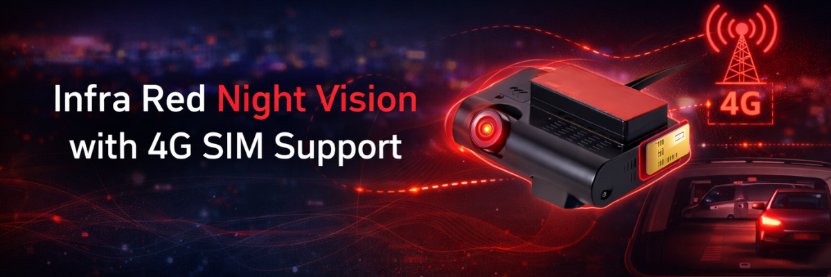 Product with Infra Red Night Vision and 4G SIM Support dashboard camera 