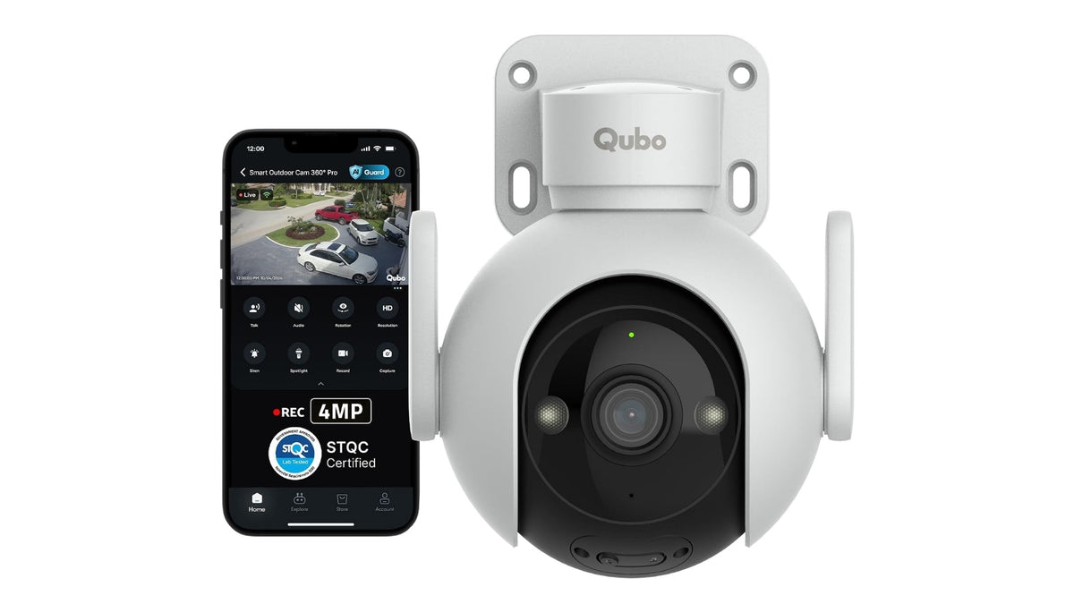 Qubo Smart Outdoor Cam Pro 360° 4MP