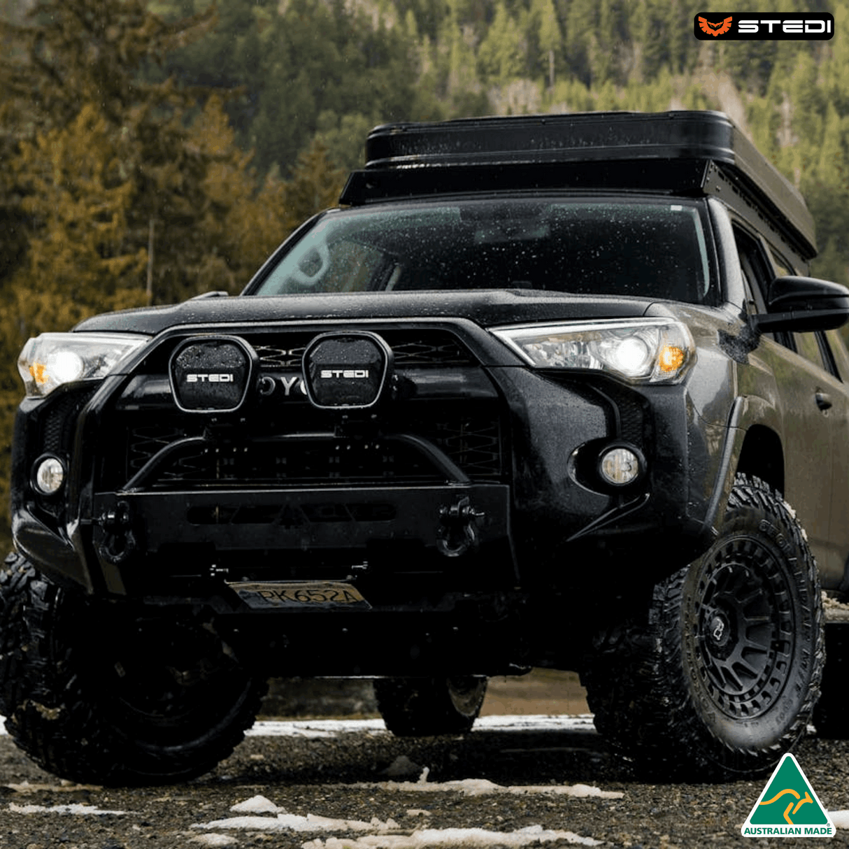 "Durable STEDI Evo Type X 8.5-inch LED fog lights engineered to withstand harsh conditions while delivering superior brightness."
